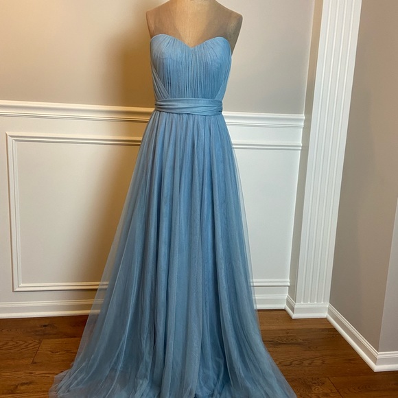 Revelry Dresses 5 Formal Dress By Revelry French Blue Strapless